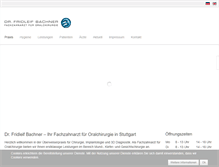 Tablet Screenshot of dr-bachner.com